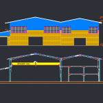 طراحی محاسبه و نقشه سوله